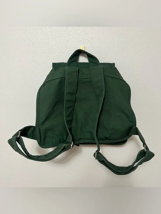 baggu drawstring canvas backpack bag in eucalyptus - Picture 4 of 9